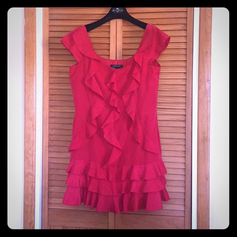 Hope & Honey fantastic red ruffle dress